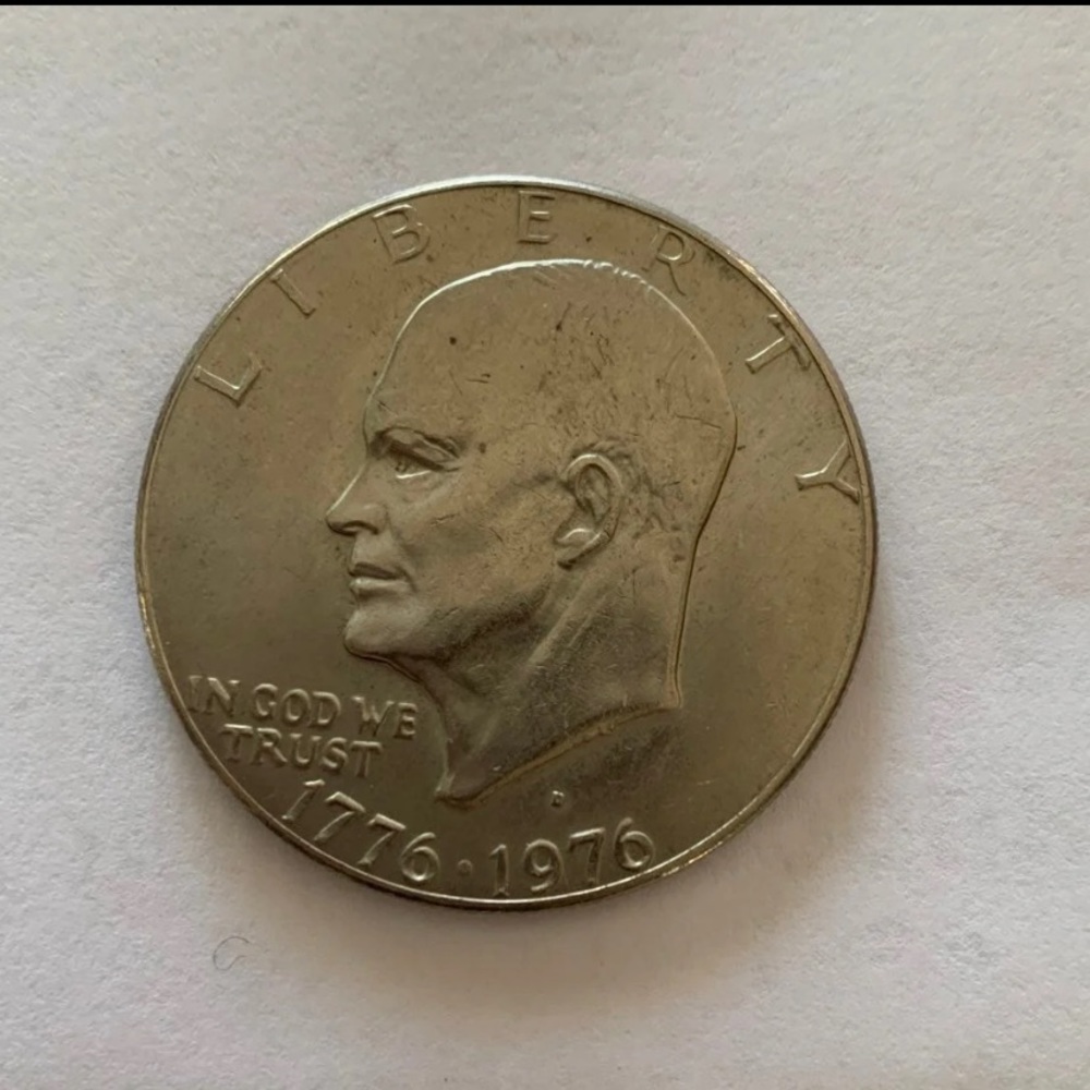 Authentic one dollar coin currency